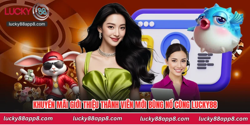 Khuyến Mãi Giới Thiệu Thành Viên Mới Bùng Nổ Cùng Lucky88