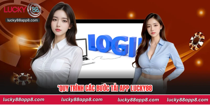 ‘Quy trình các bước tải app Lucky88
