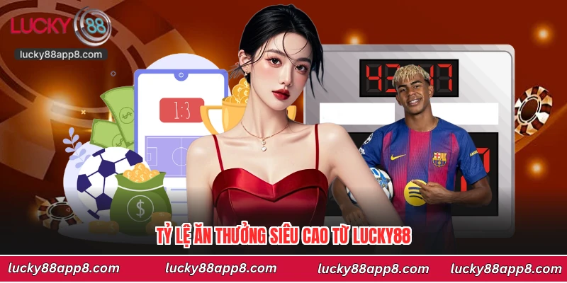 Tỷ lệ ăn thưởng siêu cao từ Lucky88